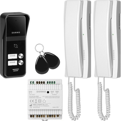 Dvojvodičový audio vrátnik s RFID a napájacím zdrojom