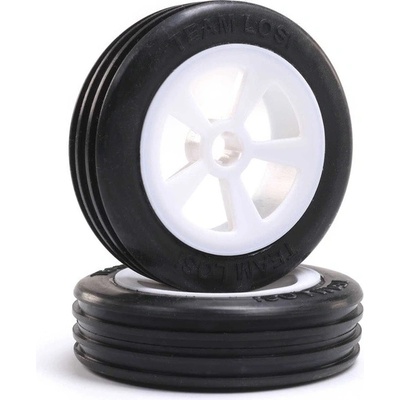 Losi kolo přední s pneu Rib bílé 2 : Mini JRX2