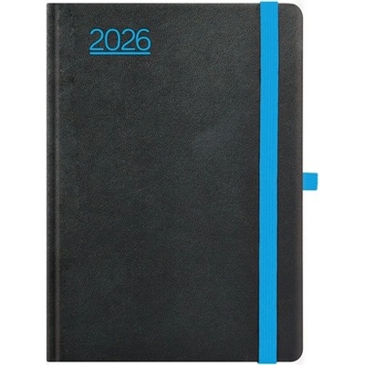 TopTimer Kalendart Nero 2026 N015 A5 седмичен календар в черно и синьо 26T015N-004 (26T015N-004)