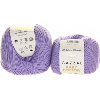 Gazzal Baby Cotton 3420 světle fialová