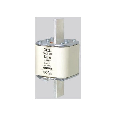 OEZ OEZ:40364 Pojistková vložka PNA3 315A aM Un 690 V a.c./250 V d.c., velikost 3 pouze proti zkratu, Cd/Pb free, náhrada za PN3