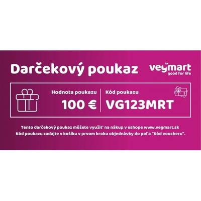 Darčekový poukaz 100 €