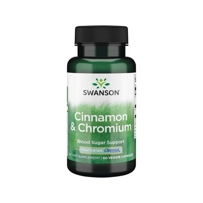 Swanson Cinnamon & Chromium 60 kapsúl