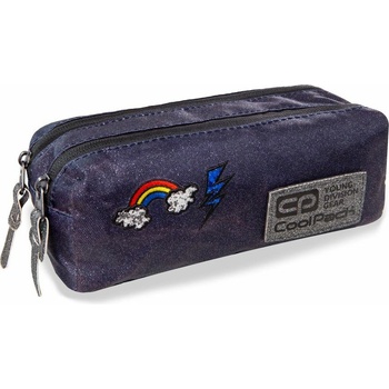 COOLPACK Ученически несесер CoolPack Edge Sparkling Badges Jeans (B69086)