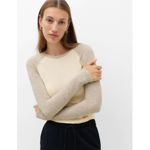 Marks & Spencer Топ с реглан ръкави и цветни блокове Marks & Spencer бежов Marks & Spencer | Bezhov | ЖЕНИ | 14