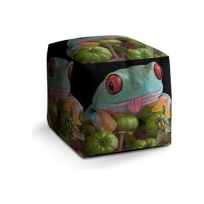 Sablio Taburet Cube Veselá žába: 40x40x40 cm