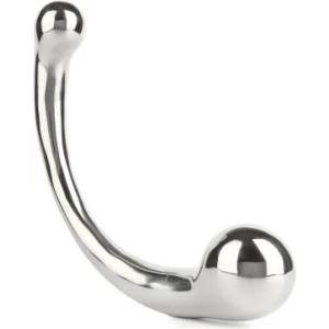 Mr. Steel Стоманено дилдо с два края The Curvy G-Spot