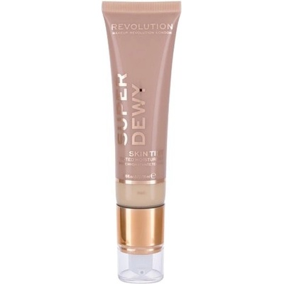 Makeup Revolution Super Dewy Skin Tint Moisturizer Tan tónujúce a hydratačné emulzie 55 ml
