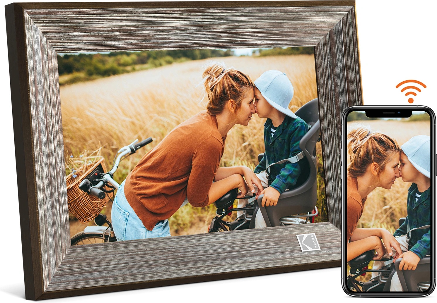 Kodak Дигитална Фоторамка Kodak RCF-1013W, Wi-Fi, Smart App, 26015 (26015)