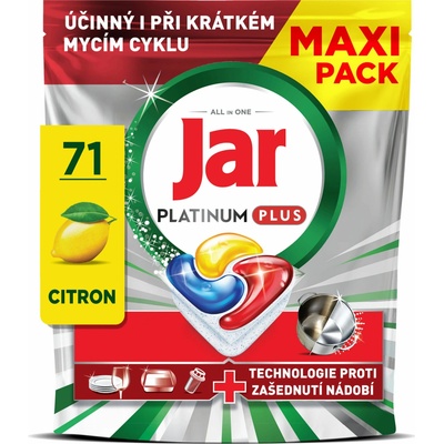 Jar Platinum Plus All In1 kapsle do myčky Lemon 71 ks – Hledejceny.cz