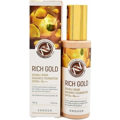 Enough Tónujúci krém so zlatom Premium Rich Gold Double Wear Radiance Foundation No.23 100 ml