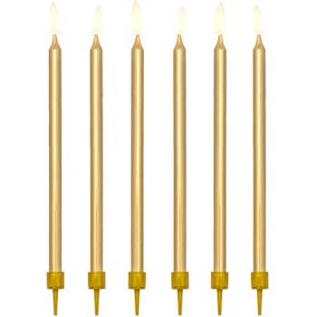 Party Deco Свещички за Рожден Ден в Златно