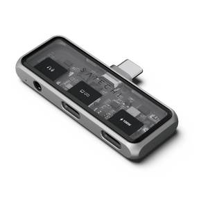 Satechi Mobile XR Hub with dual USB-C and Audio - Space Gray (ST-HXRAJM) - iStore