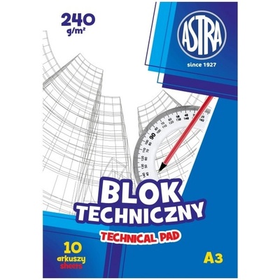 ASTRA Náčrtník / skicár A3 10 listov 240g/m2 106119007