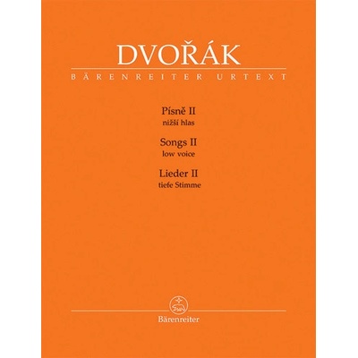 Písně II nižší hlas - Antonín Dvořák