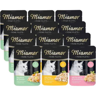 Miamor Feine Filets filety Mix příchutě 36 x 100 g