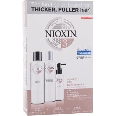 Nioxin System 3 šampón 150 ml + kondicionér 150 ml + vlasová starostlivosť 50 ml darčeková sada