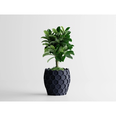 Кашпа Beehavia Голяма, 203x203xH195мм- Тъмносин Мат