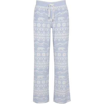 PJ Salvage Snowflake Wide Leg Pant - Hellblau