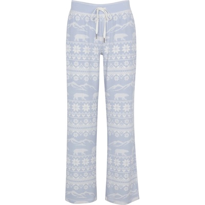 PJ Salvage Snowflake Wide Leg Pant - Hellblau