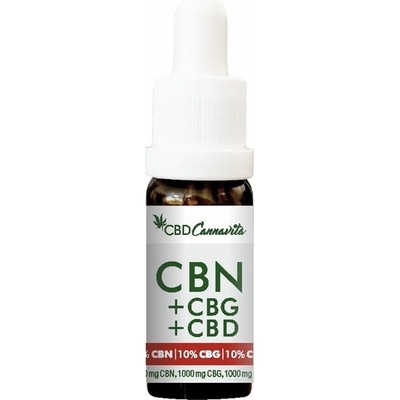 Cannavita CBN 10% + CBG 10% + CBD olej 10% Full Spectrum 10 ml