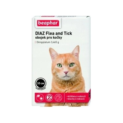 Beaphar DIAZ Flea & Tick pro kočky 35 cm – Zbozi.Blesk.cz