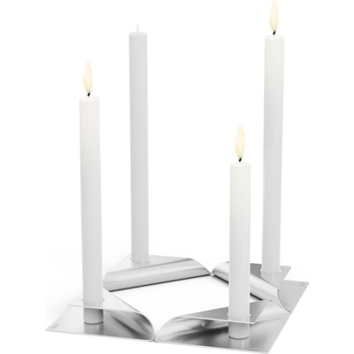 Höfats Square Candle Silver, 4 ks