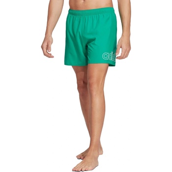 Adidas Sportswear Linear Logo Clx Short Length Swim Shorts Green - S