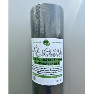 Spunbond Ekologická netkaná textilie ECO PLA, 60g/m2, 25m x 1,6m černá, 100% rozložitelná – Zboží Dáma