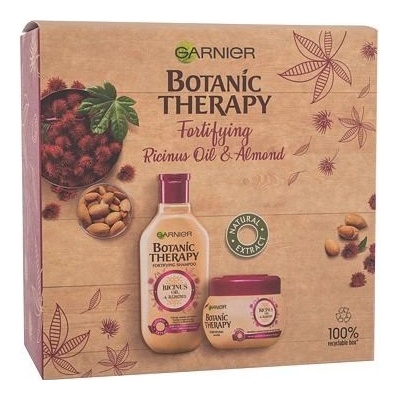 Garnier Botanic Therapy Ricinus Oil & Almond šampón na vlasy 250 ml + vlasová maska pre slabé vlasy 300 ml darčeková sada