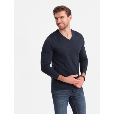 Ombre Clothing Тъмно синя мъжка основна тениска Ombre Clothing Ombre Clothing | Sin | МЪЖЕ | S
