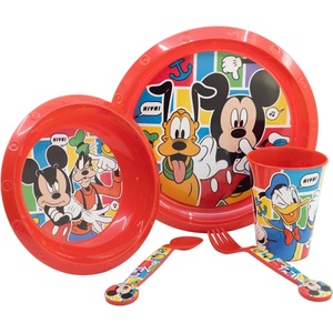 Stor Комплект за хранене Stor - Мickey Mouse Better Together, 5 части (74315)