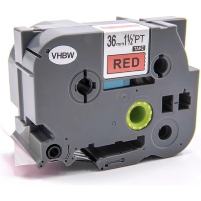 Compatible Brother TZe-V461, 36mm x 5, 5m, черен печат / червен фон, винил, съвместима лента (TZe-V461)