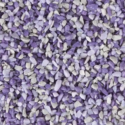 Flamingo Gravel - Камъни / грунд за аквариуми, 1 кг. /бяло-лилав