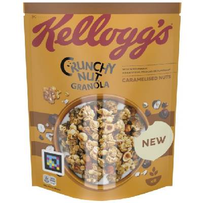 Гранола Kellogg's Crunchy Nut - С карамелизирани ядки, 380 g (1100014489)