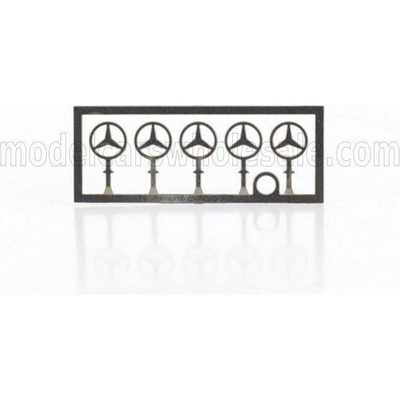 NOREV NOREV ACCESSORIES 5X LOGO MERCEDES BENZ STAR - LOGO STELLA MERCEDES - SILVER 1/18 165919