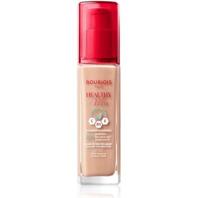 Bourjois Healthy Mix озаряващ хидратиращ фон дьо тен 24 часа цвят 51.5C Rose Vanilla 30ml