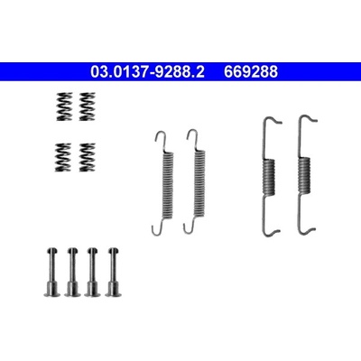 ATE Sada prísluženstva čeľustí parkovacej brzdy 03013792882