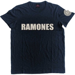 Ramones Logo & Presidential Seal Navy Blue S Риза (RAAPSLUB01MN01)