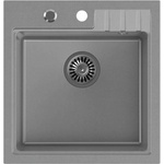 Quadron Вградена мивка Quadron Pop Peter 110, сива, композитна, 50x52 см (HCQP5052SZK) Мивка за вграждане