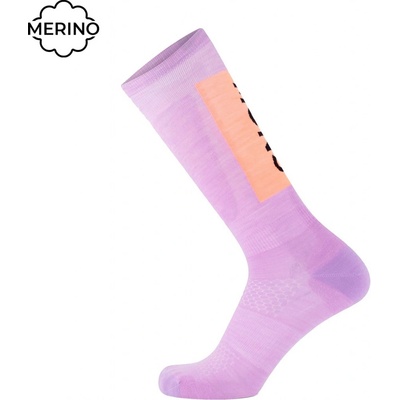 Mons Royale Podkolienky Atlas Merino Snow lupin/punch