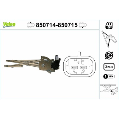 Zvedací zařízení oken VALEO 850714
