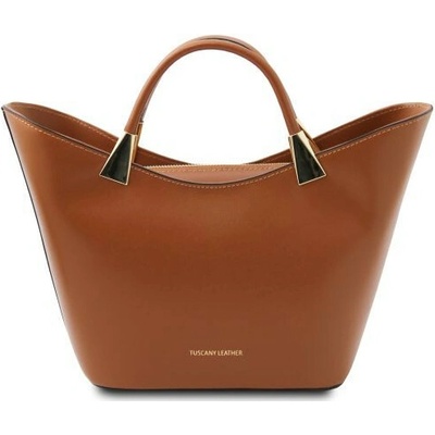 Tuscany Leather dámska kožená kabelka koňak 2287 1 6