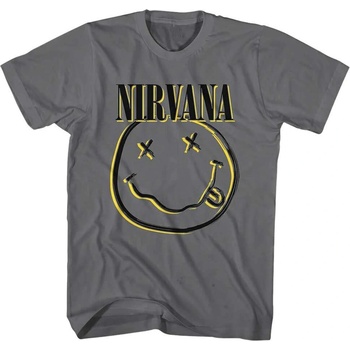 Image 1 of Nirvana Inverse Happy Face Charcoal Grey M Риза (NIRVTS13MC02)