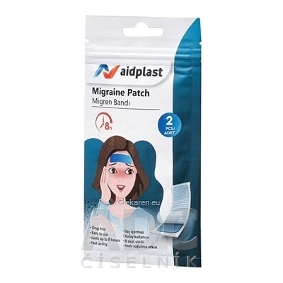 Victoreks Health Products Ltd. Aidplast Náplasť na migrény - 1x2 ks