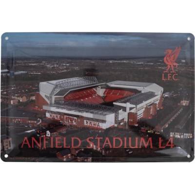 CurePink: | Cedule na zeď FC Liverpool: Anfield Stadion (40 x 30 cm) [TM-05452]