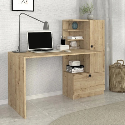 TopMebel Меламиново бюро Merino в цвят сапфирен дъб 149, 5x61, 8x120см
