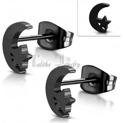 Talitha Обеци „Черен полумесец и звезда