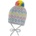 Sterntaler Плетена шапка с пискюл Sterntaler - 49 cm, 12-18 месеца, сива (4701607-542)