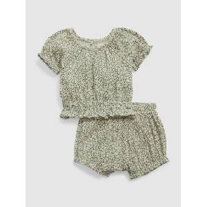 GAP Baby комплект топ и шорти GAP GAP | Zelen | Момичешки | 50-62